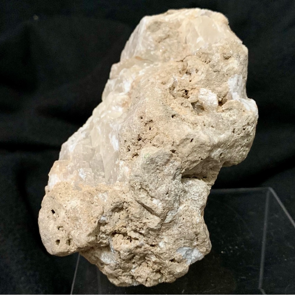 Large White Calcite Crystal in Limestone – 2 lb Natural Mineral Specimen - Picture 3 of 10
